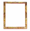 Spanish frame in marbled polychrome and gilt wood, probably Marco español en madera policromada en marmoleado y dorada,