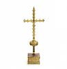 Processional cross in gilt bronze, 16th Century Cruz procesional en bronce dorado, del siglo XVI