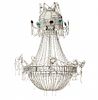 Charles IV ceiling lamp with strings of crystal beads, earl Lámpara de techo Carlos IV de sartas de cuentas en cristal,