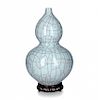 Chinese porcelain "pumpkin" vase, 20th Century Jarrón "calabaza" chino en porcelana, del siglo XX