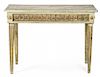 Charles IV console table in carved, gilt and polychrome woo Mesa consola Carlos IV en madera tallada, dorada y policrom
