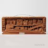 Relief-carved Cityscape Plaque