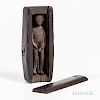 Small Carved Slide-lid Trick Box with Erotic Male Figure