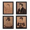 Mr. Wilson (New Hampshire, act. 1810-1830s)  Portraits of a Man, Woman, Boy, and Girl