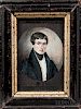 Moses B. Russell (act. Massachusetts/New Hampshire, 1809-1884)  Portrait of a Gentleman