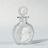 Apsley Pellatt-attributed Cut Glass Decanter with Sulphide Bust of George Washington