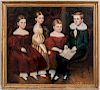 American School, 19th Century  Family Portrait of Four Children
