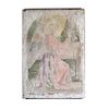 A Painted Fresco with the Angel Gabriel 44" W x 4" D x 64" H