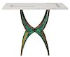 Pepe Mendoza Side Table W/ Inlaid Marble Top