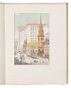 RUZICKA, Rudolph (Illustrator) -- EATON, Walter Prichard. Newark: a Series of Engravings on Wood by Rudolph Ruzicka. 1917.