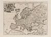 VAN DER AA, Pieter (1659-1733). L'Europe selon les nouvelles Observations de Messrs. de l'Academie des Sciences. Leiden, [1713].