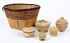 Collection of 6 Ethnographic Baskets, Various Origins