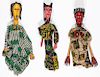 Group of 3 West African Bobo Puppets
