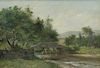 HIGGINS, George F. Oil on Canvas. Landscape.