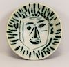 PICASSO, Pablo. "Full-Face Face" 1960 Ceramic