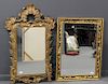 2 Large and Decorative Gilt Mirrors.