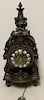 Antique Gothic Cathederal Style Bronze Clock.