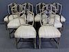 8 Adams Style Shield Back Chairs.