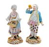 * Two German Porcelain Figures Height of taller 5 3/4 inches.