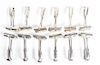 * A Collection of Twelve Silver-Plate Asparagus Tongs, London, 1964,