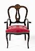 Three Napoleon III Boulle Fauteuil Height 41 inches.