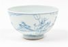A Chinese Blue and White Porcelain Bowl Diameter 3 3/4 inches.