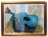 Wray Manning, (American, 1887-1978), Blue Guitar