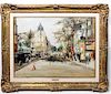 * Lucien Adrion, (French, 1889-1953), Paris Street Scene