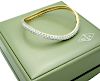 Van Cleef & Arpels  18k Diamond Bangle Bracelet Yellow Gold
