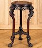 FRENCH ROSEWOOD MARBLE TOP PEDESTAL VIARDOT STYLE