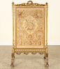 CARVED GILT WOOD FRENCH FIRE SCREEN C.1900