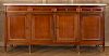 FRENCH MAHOGANY MARBLE TOP SIDEBOARD C.1950