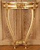 PAINTED GILT WALL MOUNTED CONSOLE LOUIS XVI STYLE