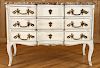 FRENCH REGENCY STYLE MARBLE TOP COMMODE