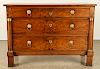 19TH C. FRENCH WALNUT EMPIRE COMMODE