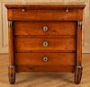 19TH CENT. PETITE FRENCH EMPIRE WALNUT COMMODE