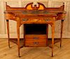 EDWARDIAN STYLE ROSEWOOD LEATHER TOP WRITING DESK