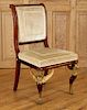 19TH C. FRENCH EMPIRE STYLE SIDE CHAIR GRIFFINS