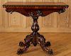 19TH C. ENGLISH WILLIAM IV ROSEWOOD GAMES TABLE