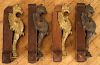 SET 4 19TH CENTURY FRENCH BRONZE GRIFFIN MOUNTS