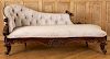 LATE 19TH C. MAHOGANY CHAISE LOUNGE