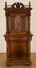 LATE 19TH C. FRENCH WALNUT CABINET ON STAND
