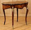 LATE VICTORIAN KINGWOOD MIXED WOOD CENTER TABLE