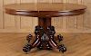 LATE 19TH C. AMERICAN MAHOGANY DINING TABLE C1890
