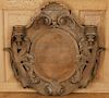 19TH C. CARVED WOOD ARCHITECTURAL ELEMENT CREST