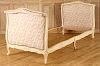 FRENCH LOUIS XV STYLE PAINTED CARVED DAY BED