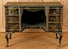 CARVED PAINTED CHINOISERIE DESK CIRCA 1940