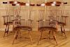 FOUR OAK WINDSOR CHAIRS BY FREDERICK DUCKLOE