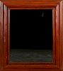 CARVED MAHOGANY MIRROR LABELED BAKER WEST INDIES