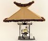 LUCITE TABLE LAMP PAGODA FORM SHADE C.1950